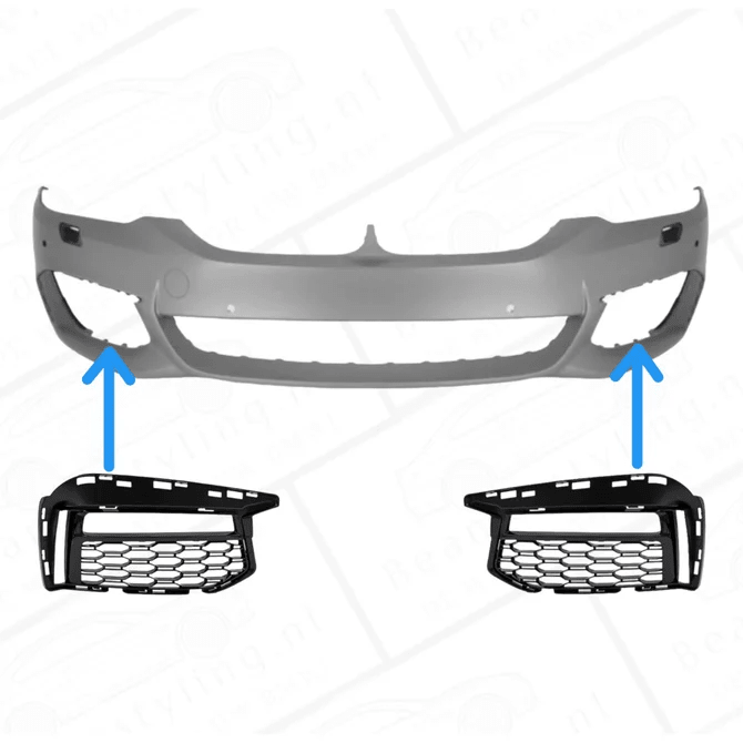 Mistlamp Grill - BMW G30 / G31 - Voor M Pakket | 2017-2020 — Bijrijderskant - Beamerstyling.nl
