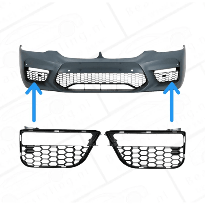 Mistlamp Grillen - BMW G30 / G31 - Voor M5 Look Voorbumper | 17-20 - Beamerstyling.nl