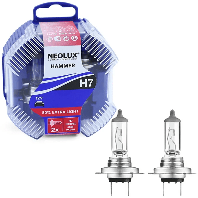 Neolux | 50% Extra Light | H7 Autolampen Set | 12V 55W - Beamerstyling.nl