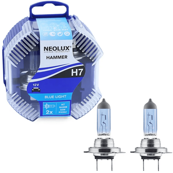 Neolux | Blue Light Xenon Look | H7 Autolampen Set | 4200K | 12V 55W - Beamerstyling.nl