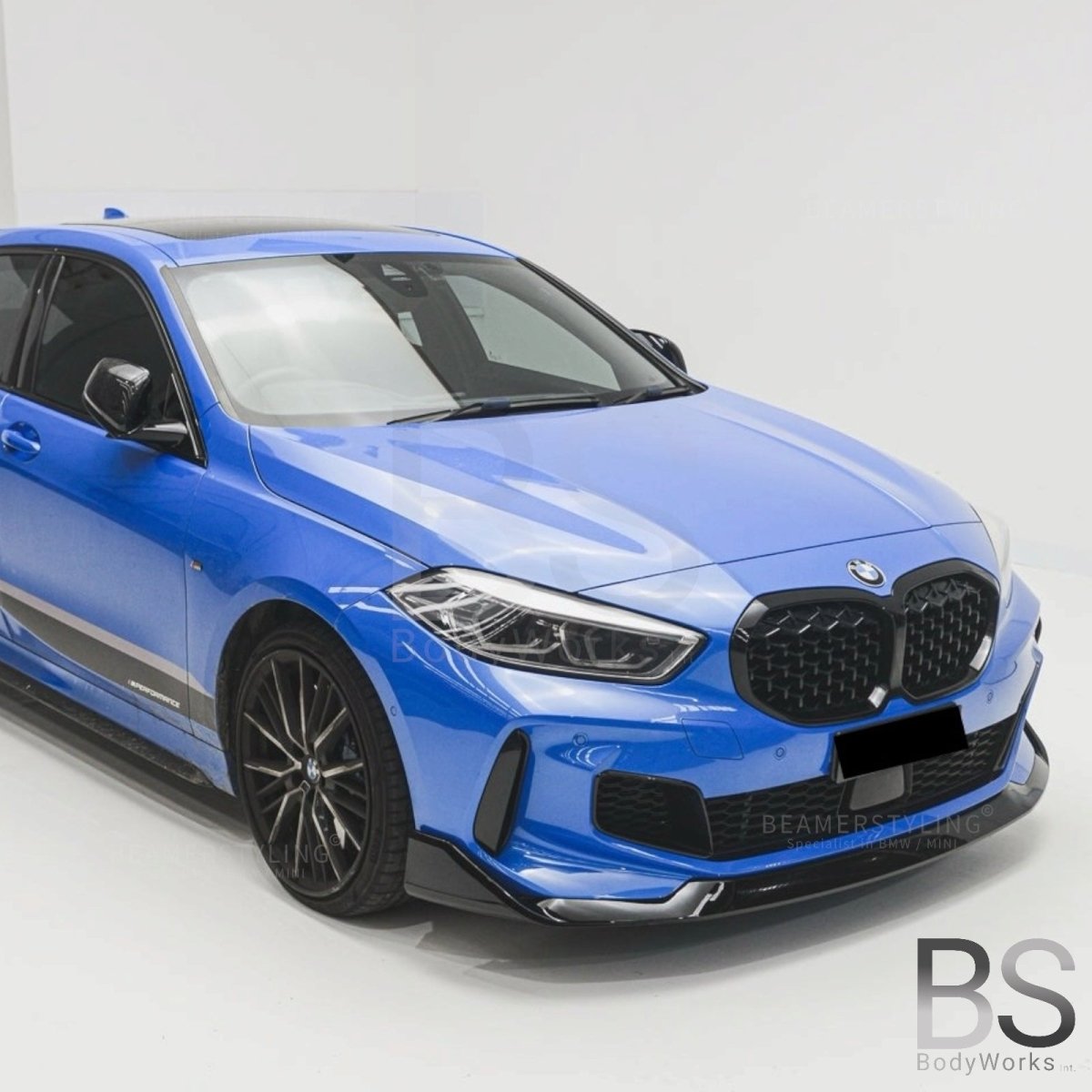 Nieren - BMW 1 Serie F40 - M135i look - Diamond - Hoogglans Zwart | 2019 - 2025 - Beamerstyling.nl
