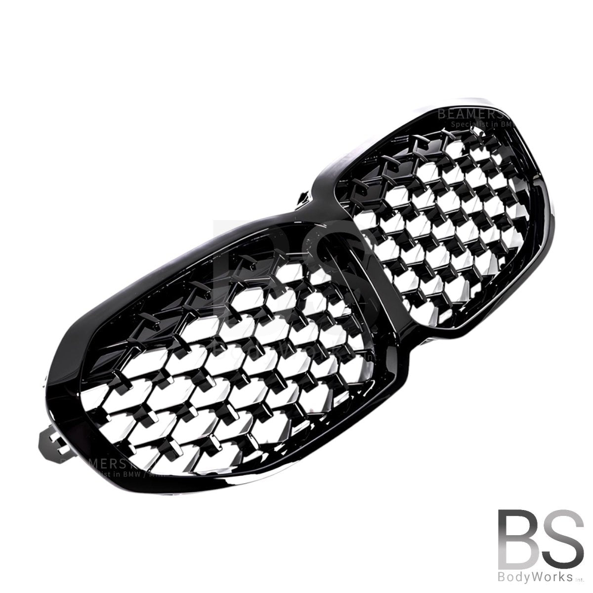 Nieren - BMW 1 Serie F40 - M135i look - Diamond - Hoogglans Zwart | 2019 - 2025 - Beamerstyling.nl