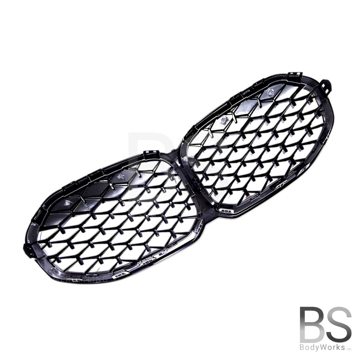 Nieren - BMW 1 Serie F40 - M135i look - Diamond - Hoogglans Zwart | 2019 - 2025 - Beamerstyling.nl