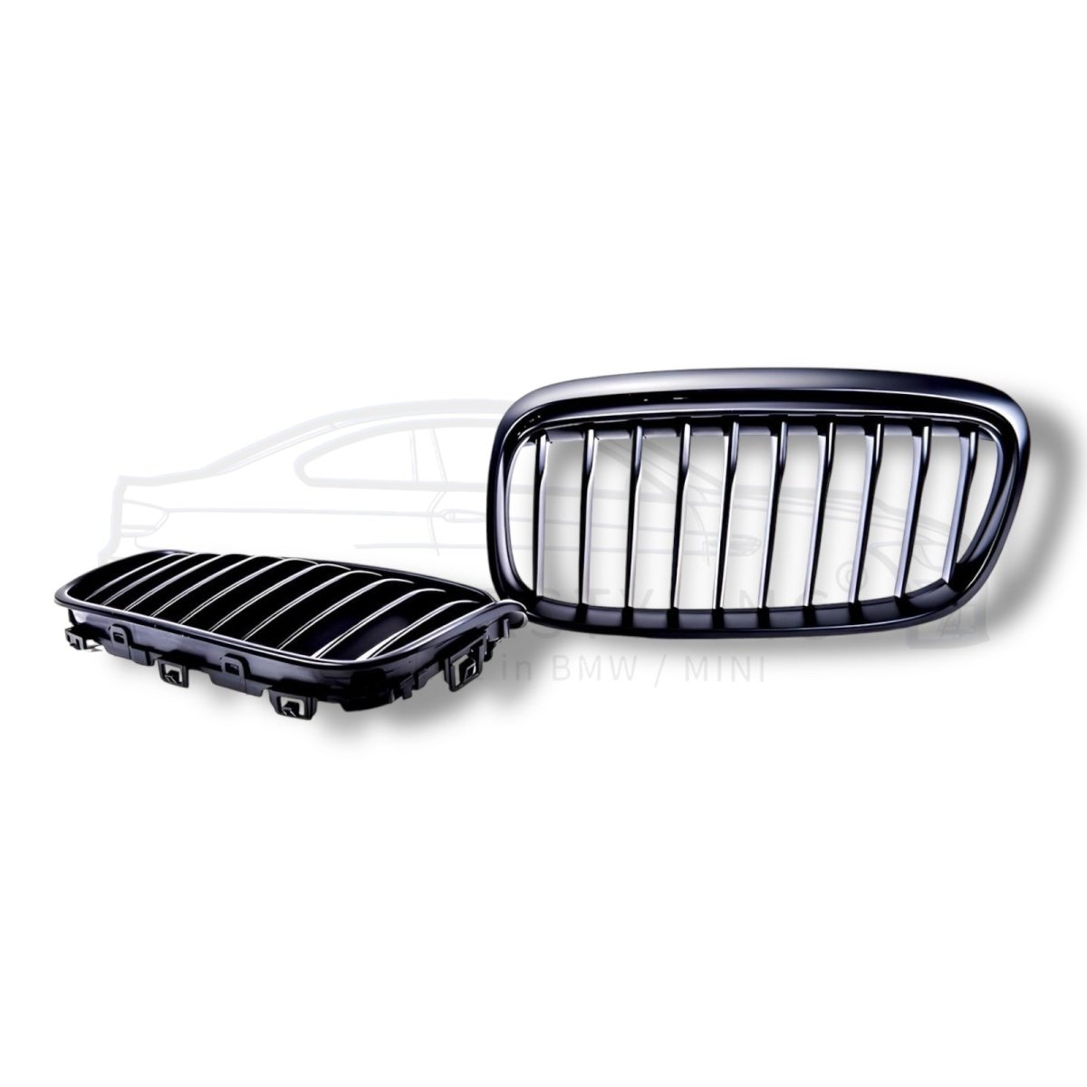 Nieren - BMW 2 Serie F45 / F46 - Mat Zwart | 14 - 18 - Beamerstyling.nl