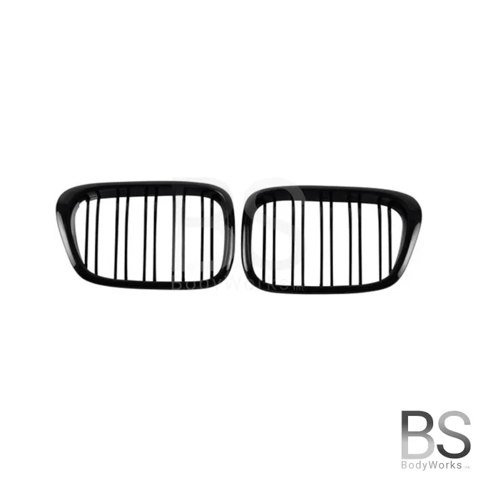 Nieren - BMW 5 Serie E39 - M Look - Hoogglans Zwart | 95-03 - Beamerstyling.nl