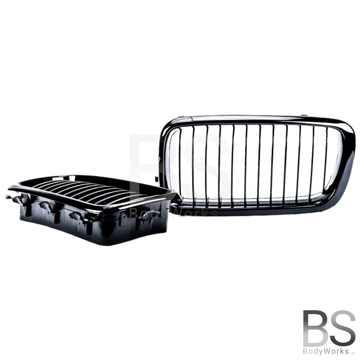 Nieren - BMW 7 Serie E38 - Hoogglans Zwart | 1994 - 2002 - Beamerstyling.nl