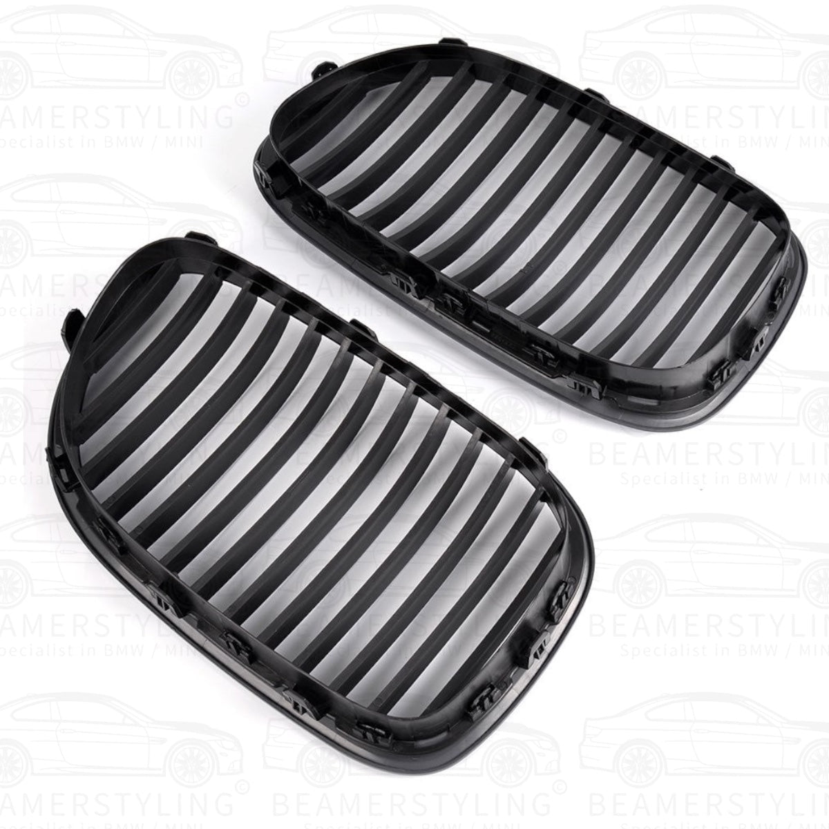 Nieren - BMW 7 Serie F01 / F02 - Hoogglans Zwart | 2008 - 2015 - Beamerstyling.nl