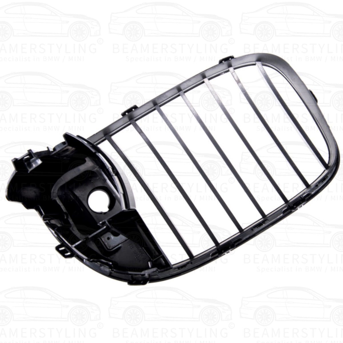 Nieren - BMW 7 Serie F01 / F02 LCI - Met Camera - Hoogglans Zwart | 07/2012 - 2015 - Beamerstyling.nl