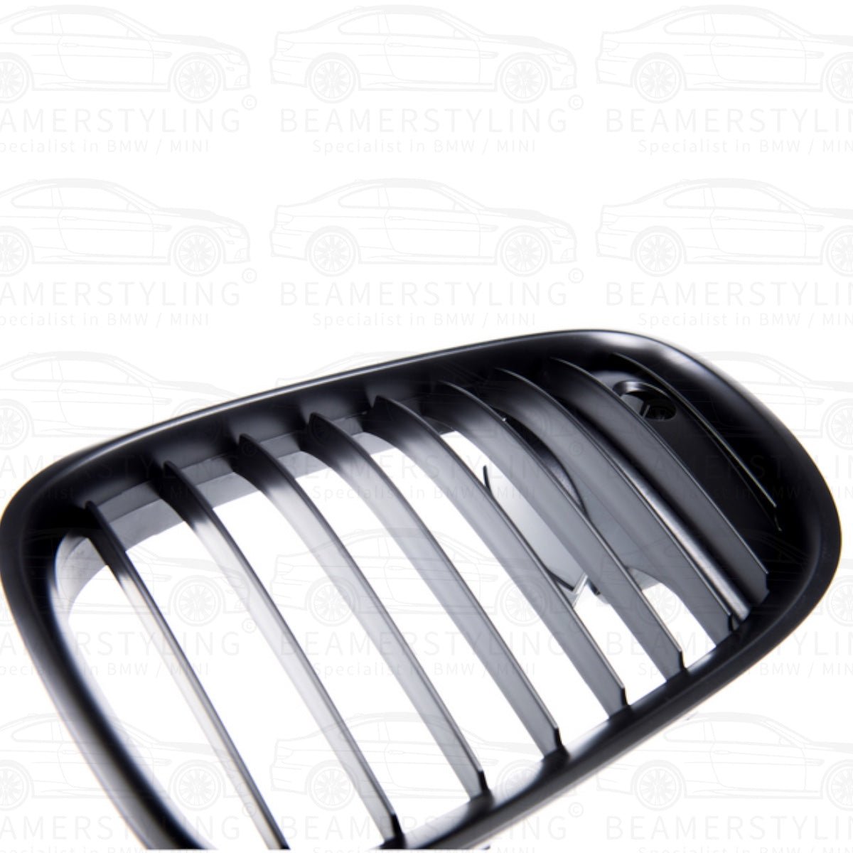 Nieren - BMW 7 Serie F01 / F02 LCI - Met Camera - Mat Zwart | 07/2012 - 2015 - Beamerstyling.nl