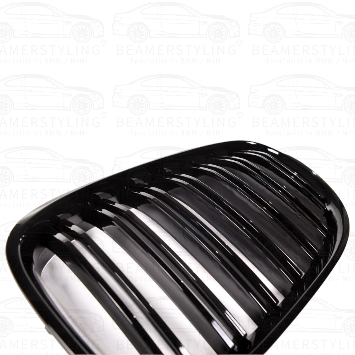 Nieren - BMW 7 Serie F01 / F02 - M Look - Hoogglans Zwart | 2008 - 2015 - Beamerstyling.nl