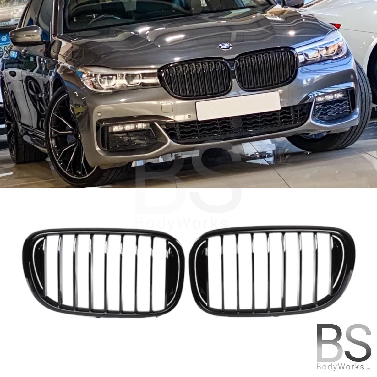 Nieren - BMW 7 Serie G11 / G12 - Hoogglans Zwart | 2015 - 02/2019 - Beamerstyling.nl