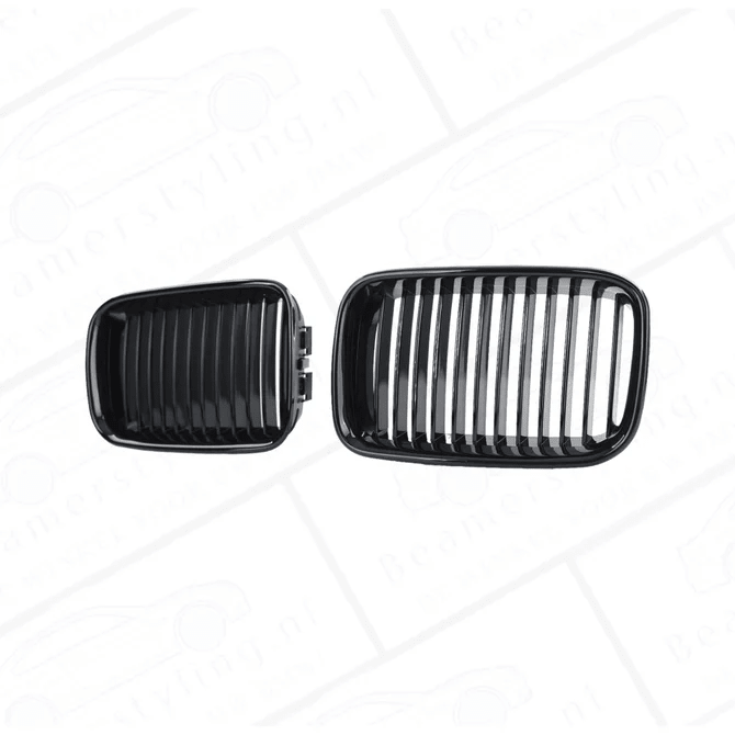 Nieren - BMW E36 - Hoogglans Zwart | 1991-1996 - Beamerstyling.nl