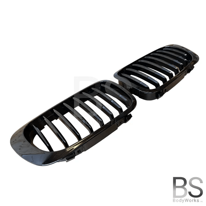 Nieren - BMW E46 Coupe / Cabrio - Hoogglans Zwart | 1999 - 2003 - Beamerstyling.nl