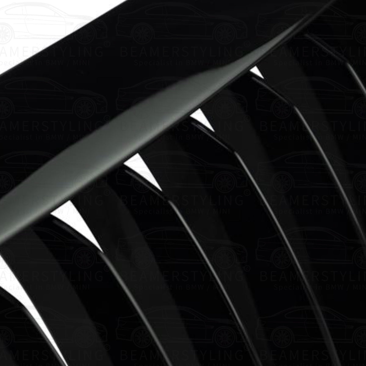 Nieren - BMW E63 / E64 - Hoogglans Zwart | 04 - 10 - Beamerstyling.nl