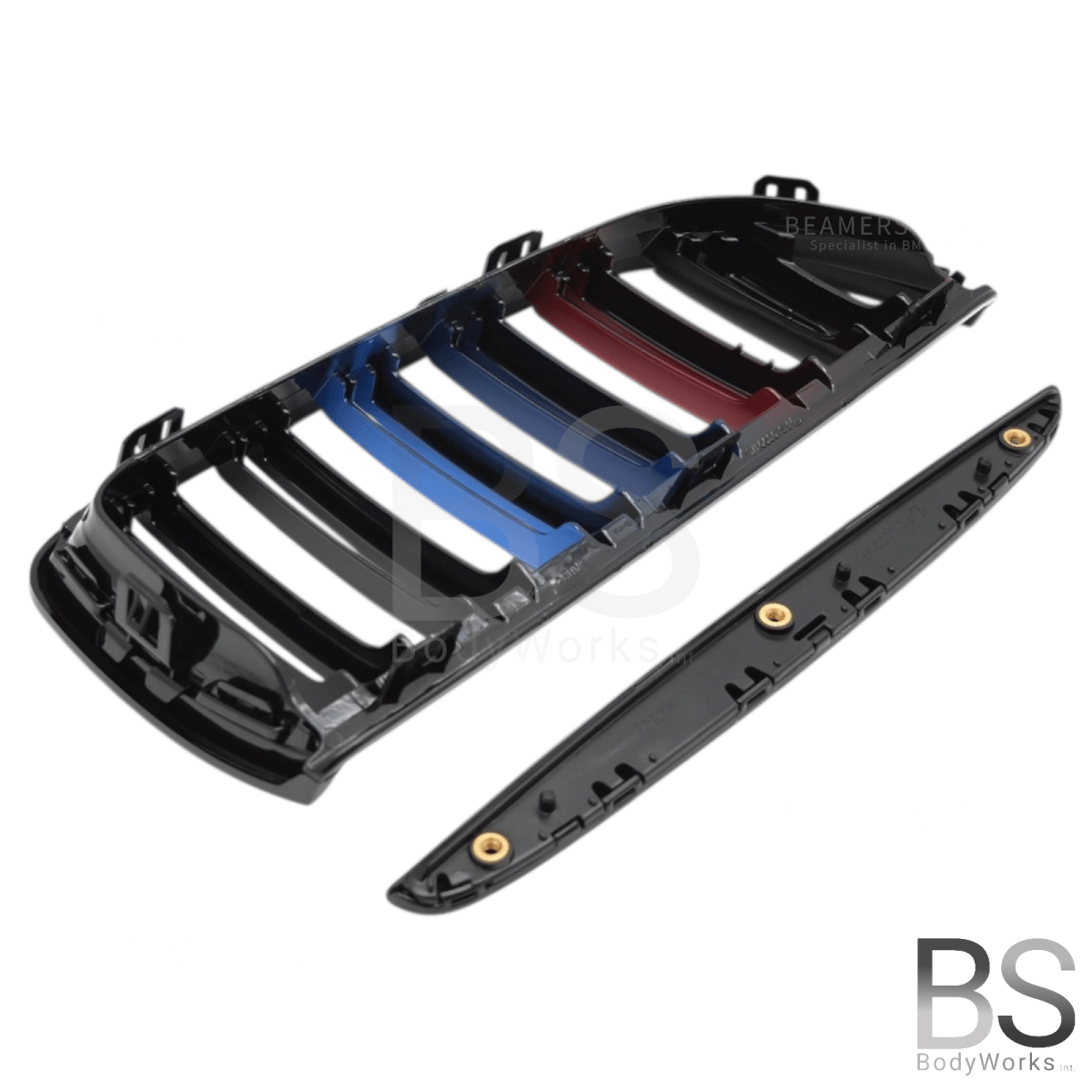Nieren - BMW E90 / E91 - M Kleuren - Hoogglans Zwart | 2005 - 2008 - Beamerstyling.nl