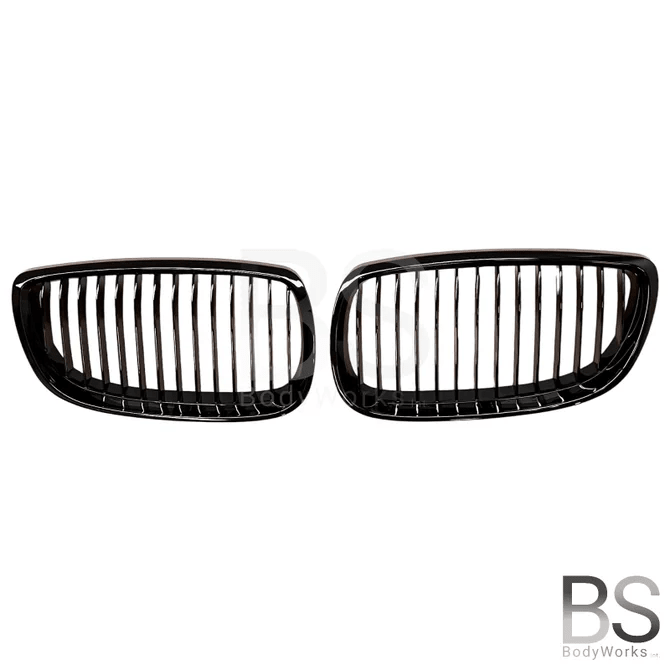 Nieren - BMW E92 / E93 - Hoogglans Zwart | 2006 - 2010 - Beamerstyling.nl