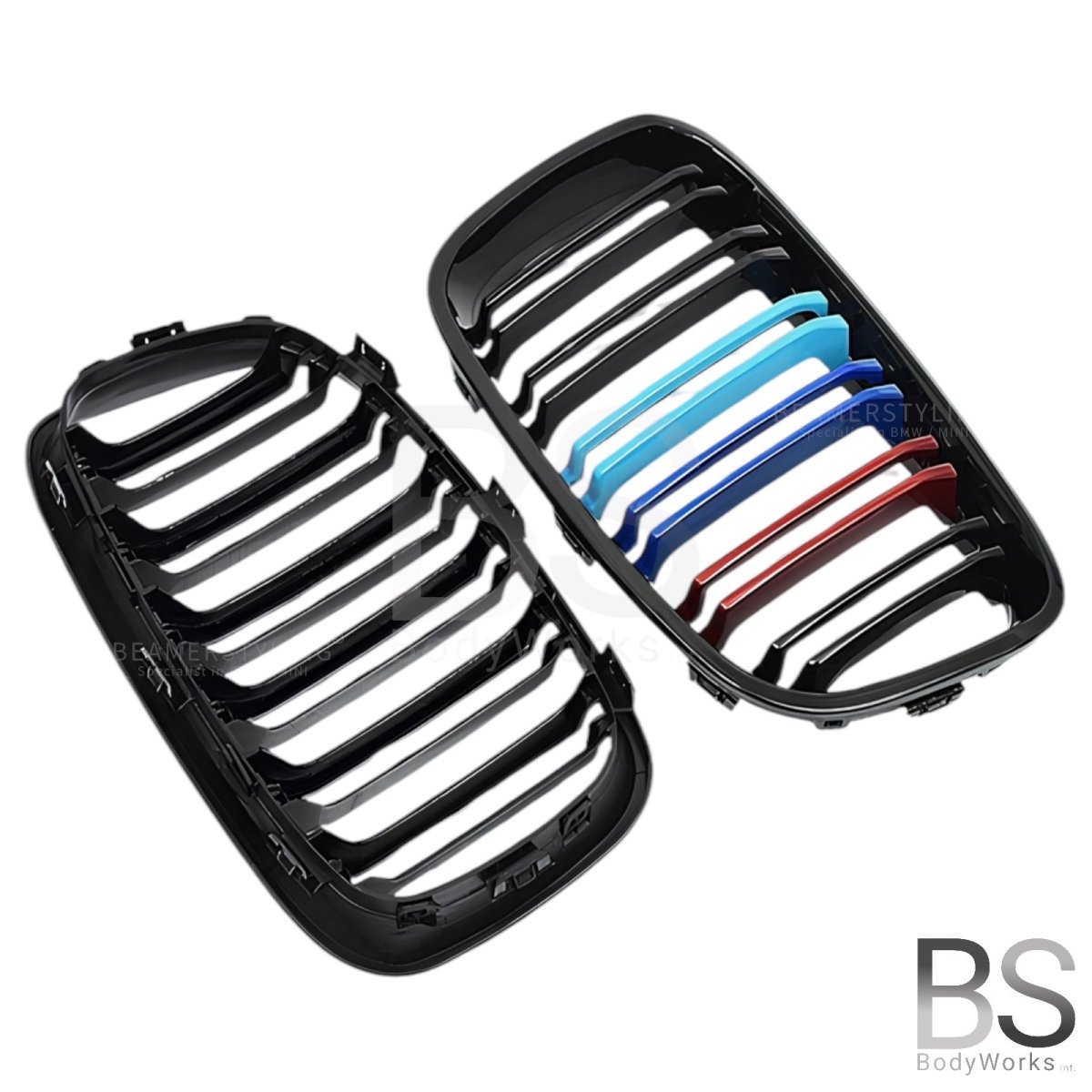 Nieren - BMW F20 / F21 - Hoogglans Zwart - M Kleuren | 2011-2015 - Beamerstyling.nl