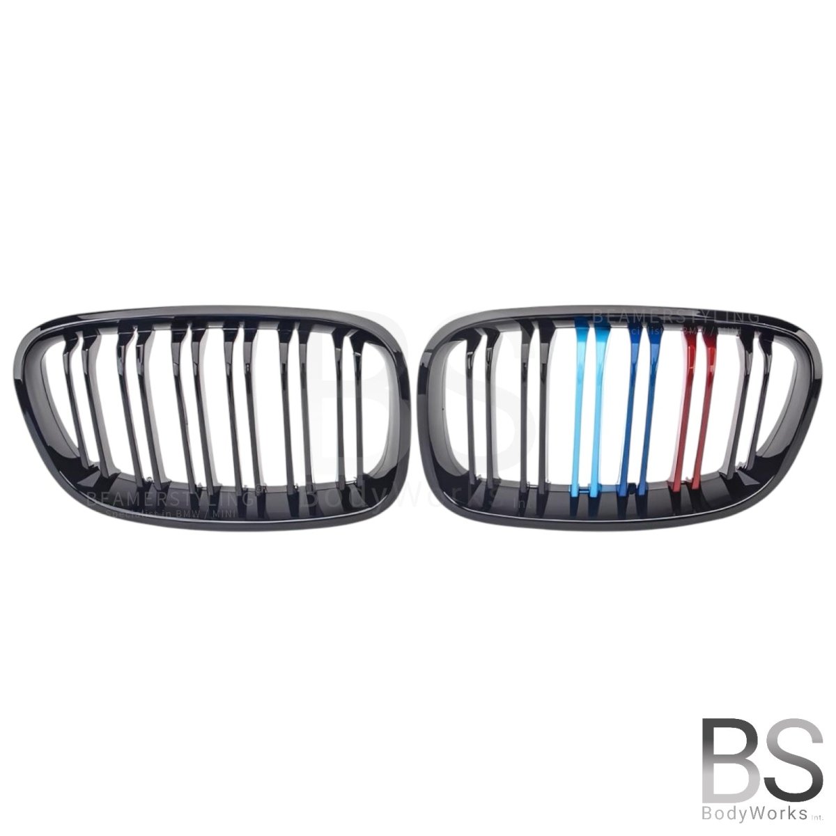 Nieren - BMW F20 / F21 - Hoogglans Zwart - M Kleuren | 2011-2015 - Beamerstyling.nl