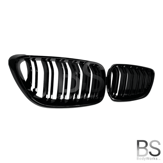 Nieren - BMW F22 / F23 - M Look - Hoogglans Zwart | 2013 - 2021 - Beamerstyling.nl