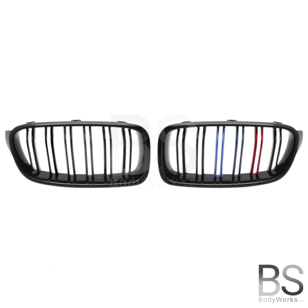 Nieren - BMW F30 / F31 - M Kleuren - Hoogglans Zwart | 2012 - 2019 - Beamerstyling.nl