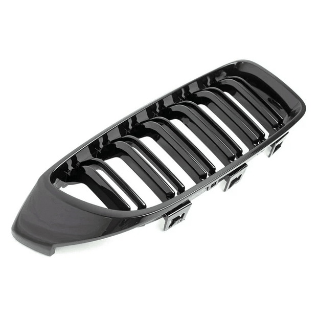 Nieren - BMW F32 / F33 / F36 - Hoogglans Zwart - Dubbele Spijlen - Beamerstyling.nl
