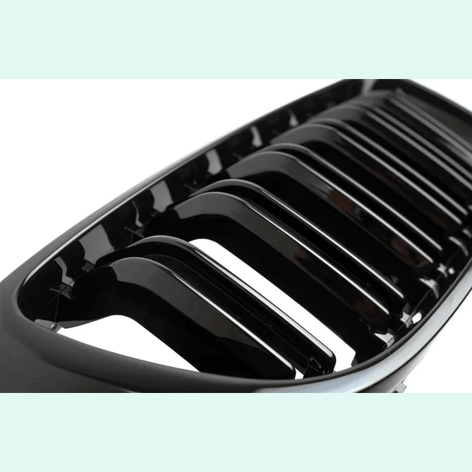 Nieren - BMW F32 / F33 / F36 - Hoogglans Zwart - Dubbele Spijlen - Beamerstyling.nl