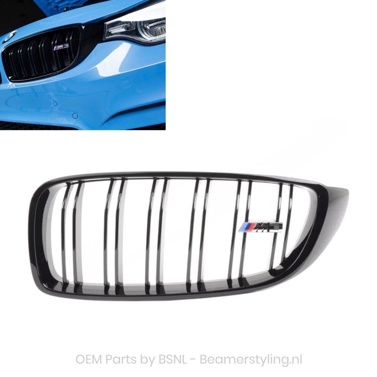 Nieren - BMW F80 M3 - M Performance - Links - 51712352813 | Origineel BMW - Beamerstyling.nl
