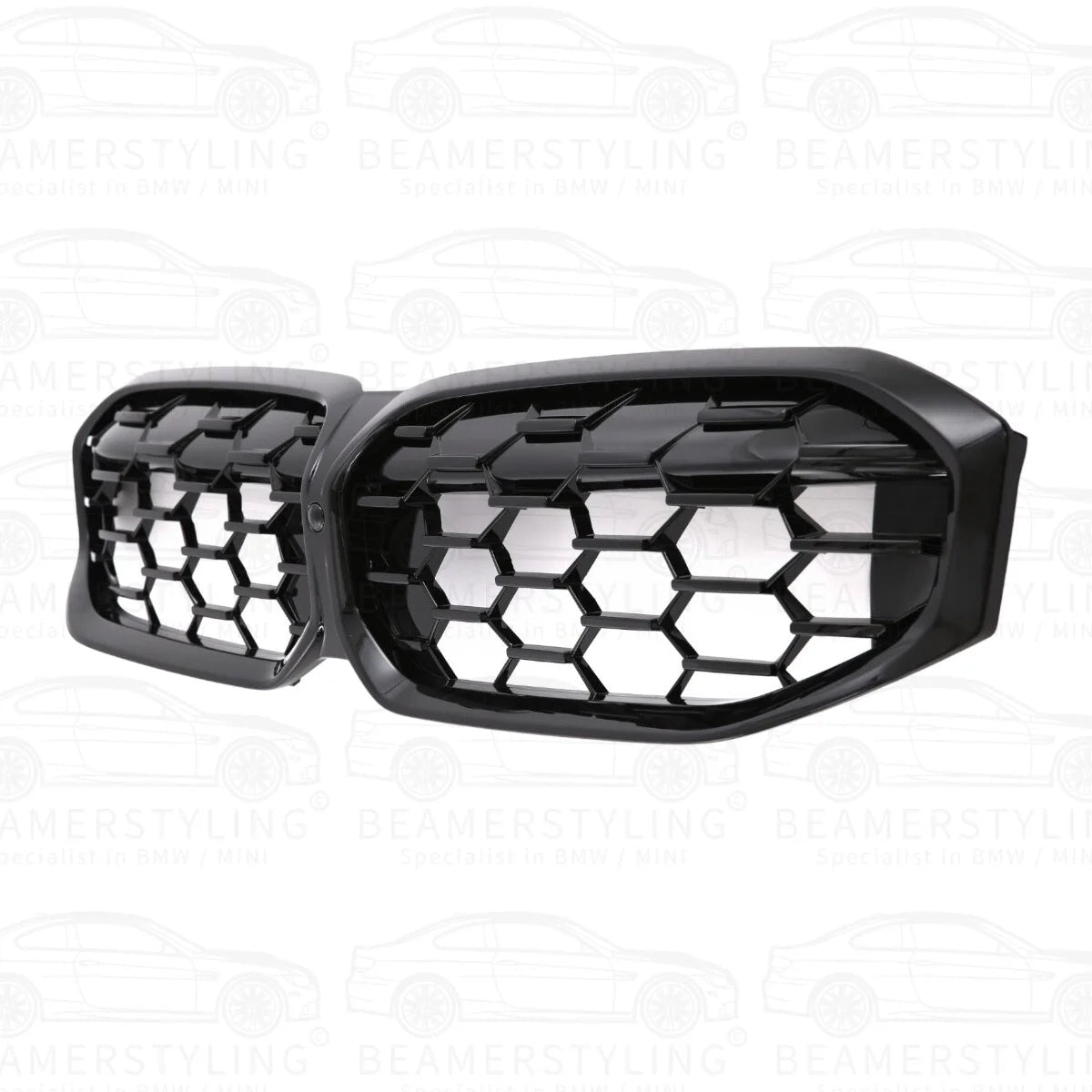 Nieren - BMW G20 LCI / G21 LCI - Diamond - Hoogglans Zwart | 2021 - Beamerstyling.nl