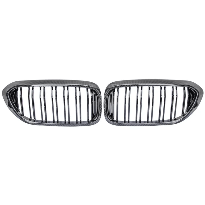 Nieren - BMW G30 / G31 - Carbon/Zwart - Dubbelspijls | 17-20 - Beamerstyling.nl