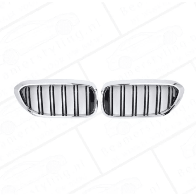 Nieren - BMW G30 / G31 - Chroom/Zwart - Dubbelspijls | 17 - 20 - Beamerstyling.nl