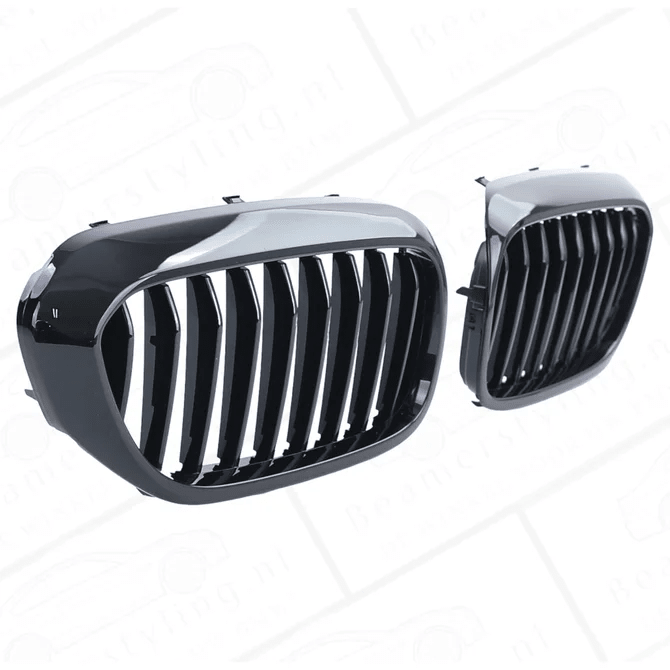 Nieren - BMW G30 / G31 - Hoogglans Zwart | 17-20 - Beamerstyling.nl