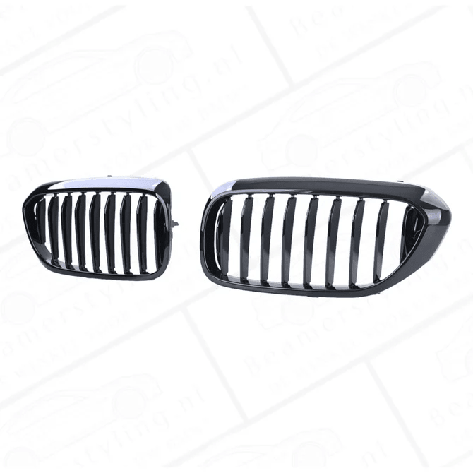 Nieren - BMW G30 / G31 - Hoogglans Zwart | 17-20 - Beamerstyling.nl