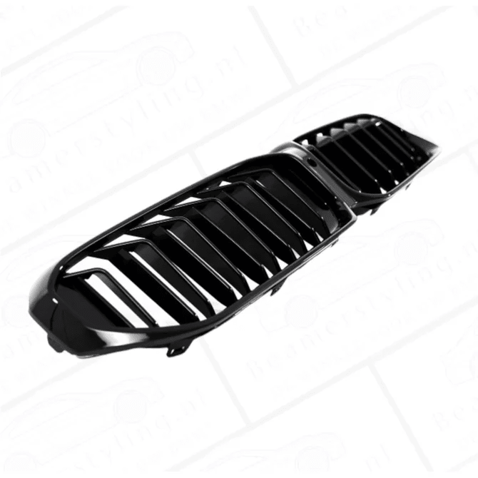 Nieren - BMW G30 / G31 LCI - Hoogglans Zwart - Dubbelspijls | Met Camera - Beamerstyling.nl