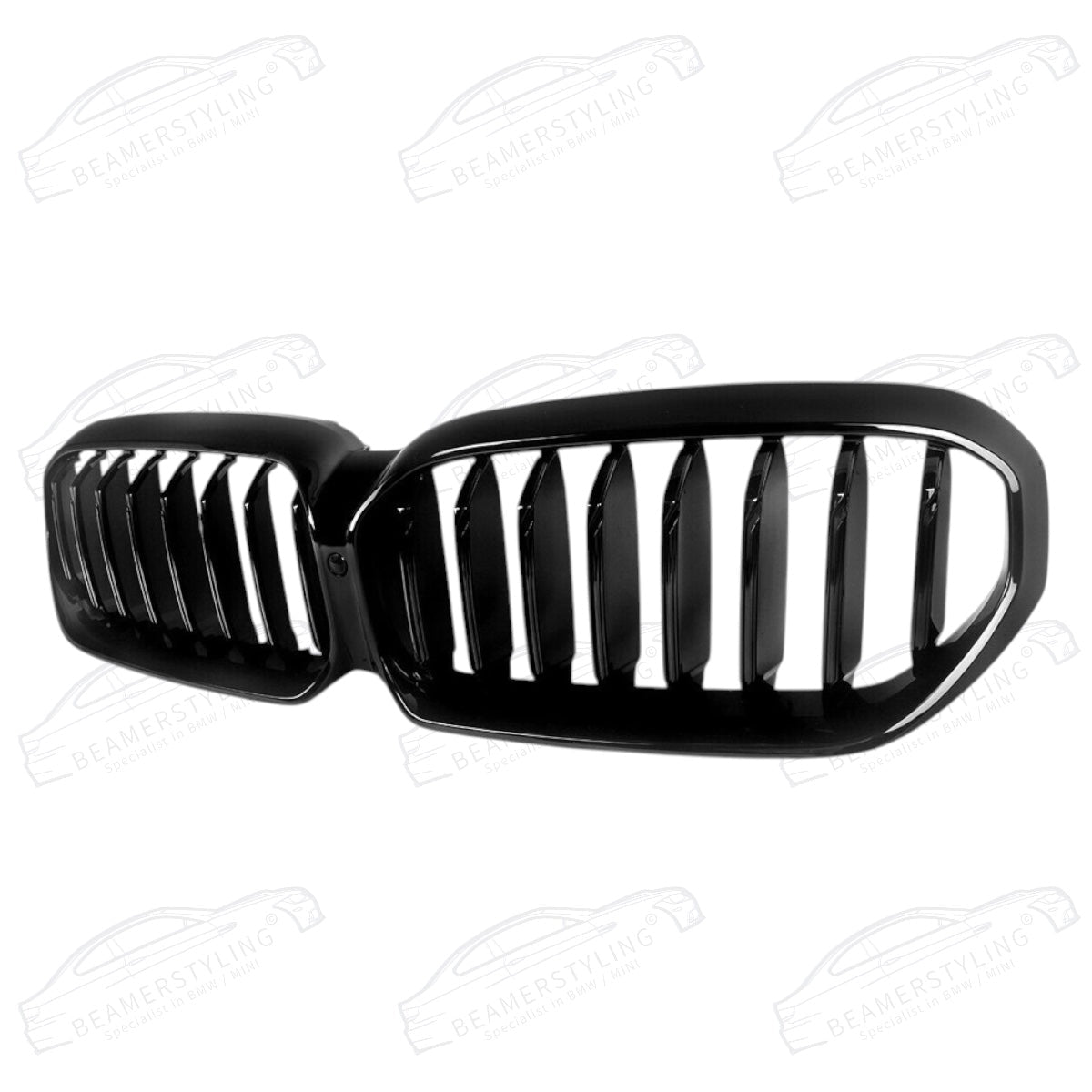 Nieren - BMW G30 / G31 LCI - Hoogglans Zwart | Zonder Camera - Beamerstyling.nl