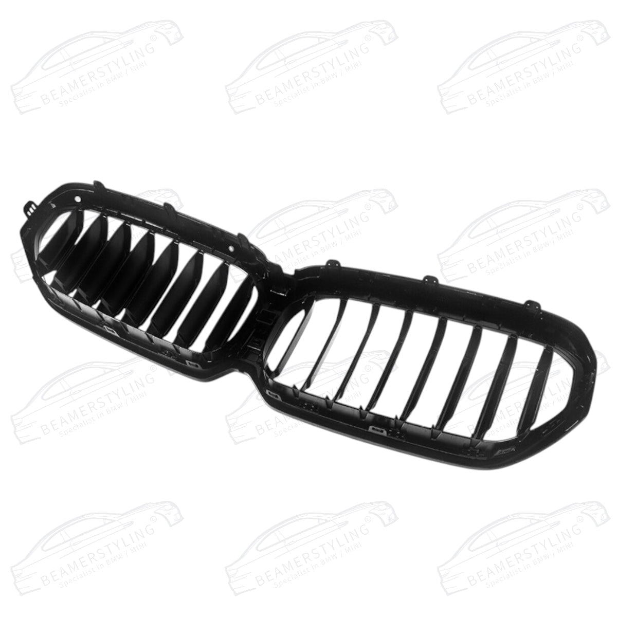 Nieren - BMW G30 / G31 LCI - Hoogglans Zwart | Zonder Camera - Beamerstyling.nl