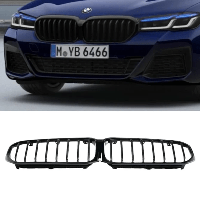 Nieren - BMW G30 / G31 LCI - Shadowline - Origineel BMW - M Performance — Met Parkeerhulp Plus - Beamerstyling.nl