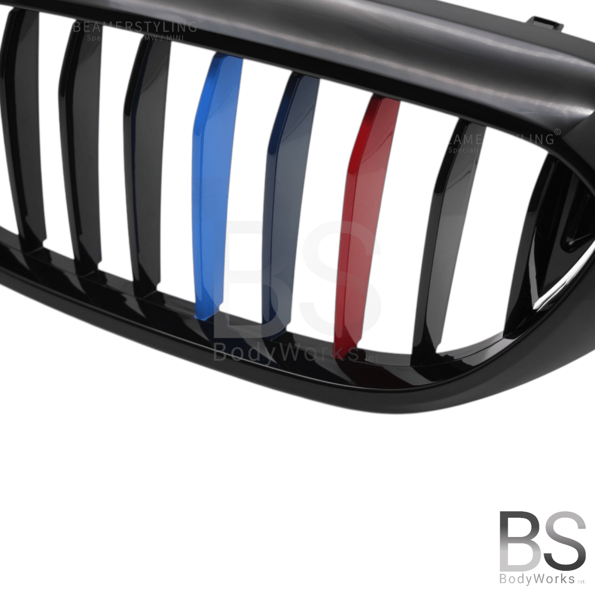 Nieren - BMW G30 / G31 - M Kleuren - Hoogglans Zwart | 2017 - 2020 - Beamerstyling.nl