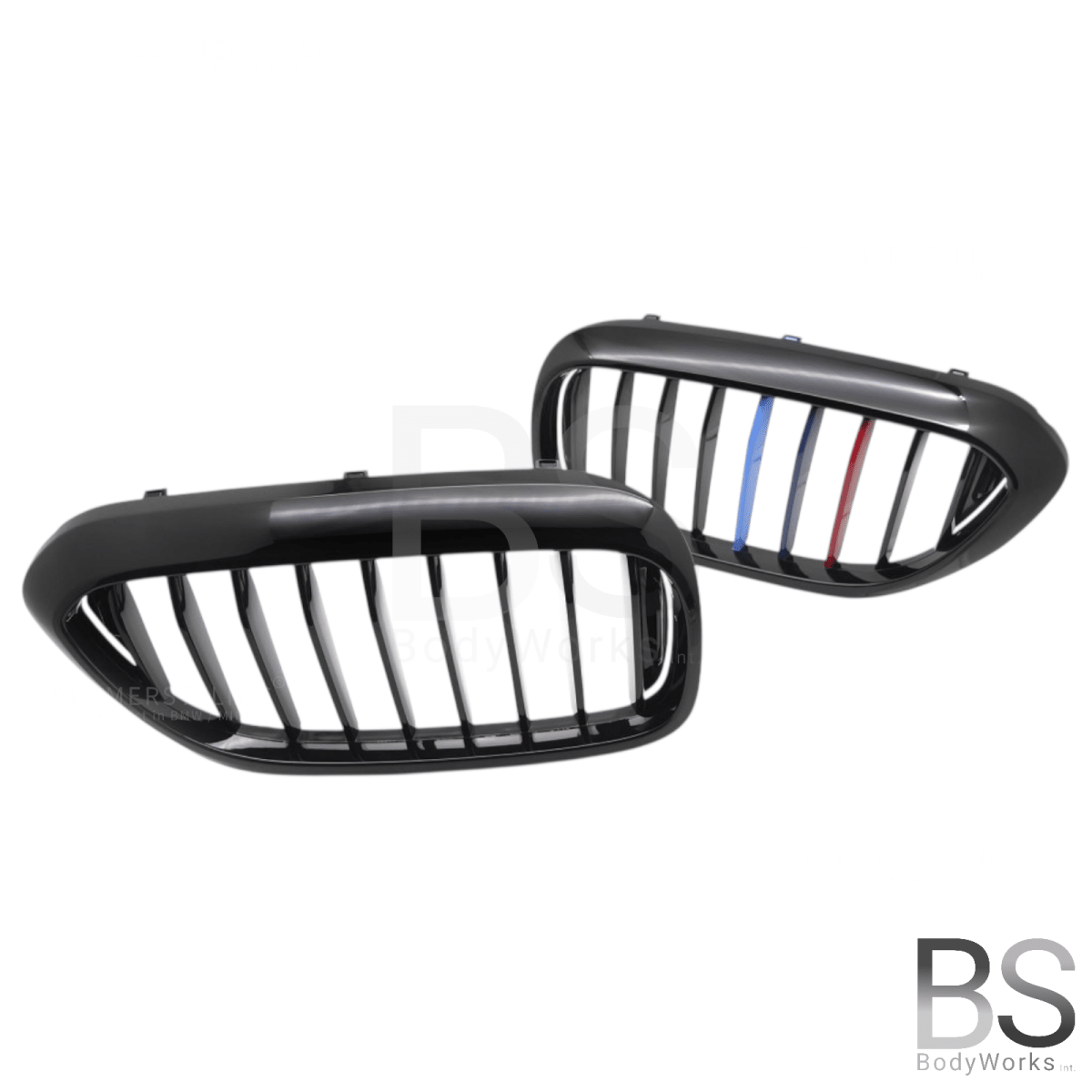 Nieren - BMW G30 / G31 - M Kleuren - Hoogglans Zwart | 2017 - 2020 - Beamerstyling.nl