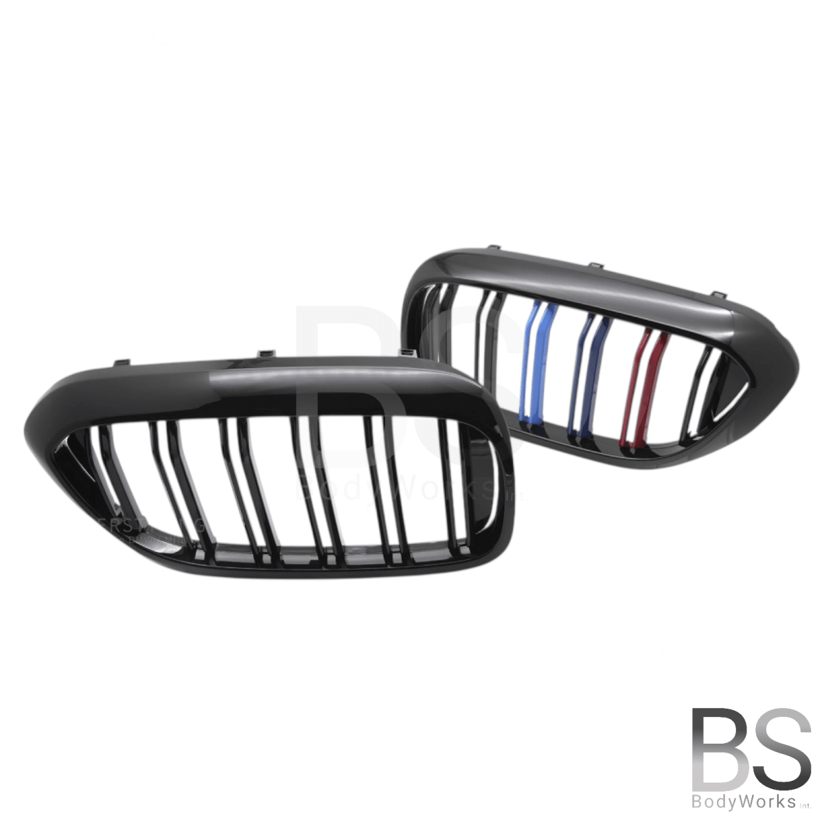 Nieren - BMW G30 / G31 - M look - M Kleuren - Hoogglans Zwart | 2017 - 2020 - Beamerstyling.nl