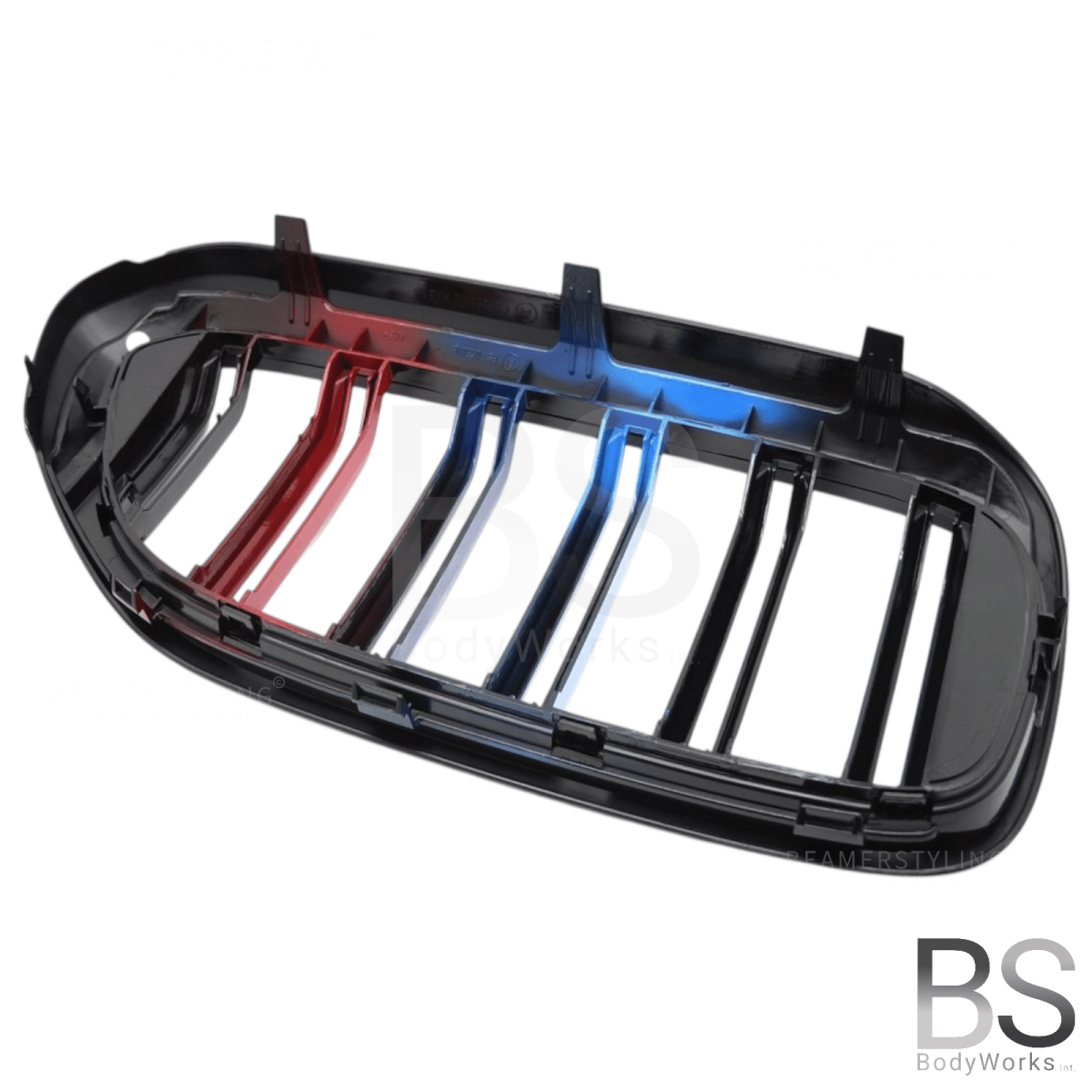 Nieren - BMW G30 / G31 - M look - M Kleuren - Hoogglans Zwart | 2017 - 2020 - Beamerstyling.nl