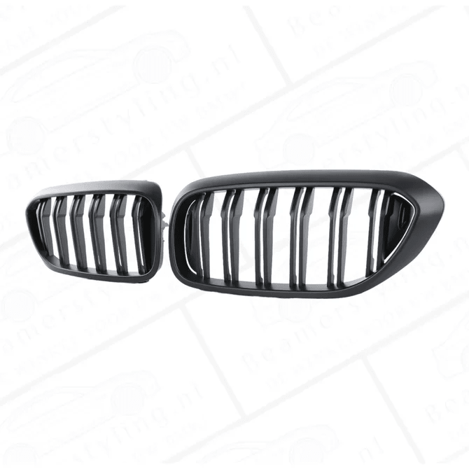 Nieren - BMW G30 / G31 - Mat Zwart - Dubbelspijls | 17 - 20 - Beamerstyling.nl