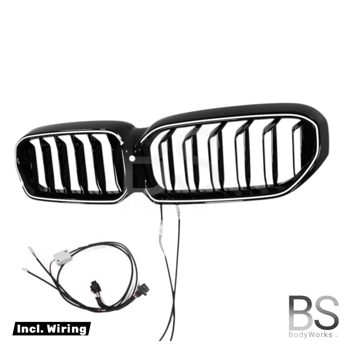 Nieren - BMW G30LCI / G31LCI - LED - M look - Hoogglans zwart - Compleet | 20 - 23 - Beamerstyling.nl