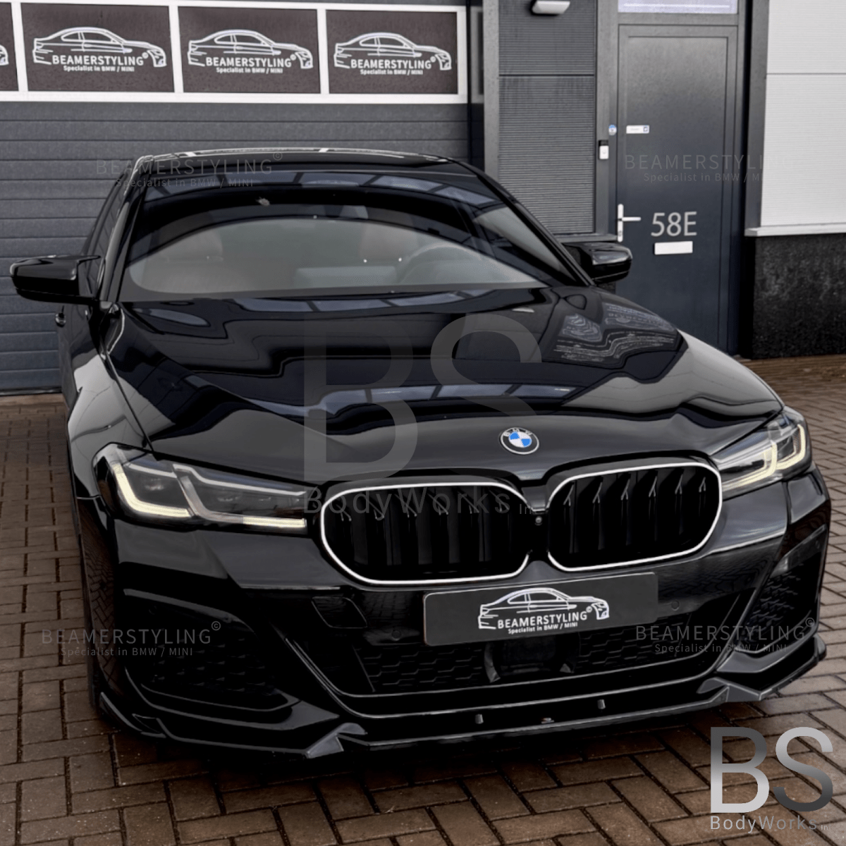 Nieren - BMW G30LCI / G31LCI - LED - M look - Hoogglans zwart - Compleet | 20 - 23 - Beamerstyling.nl