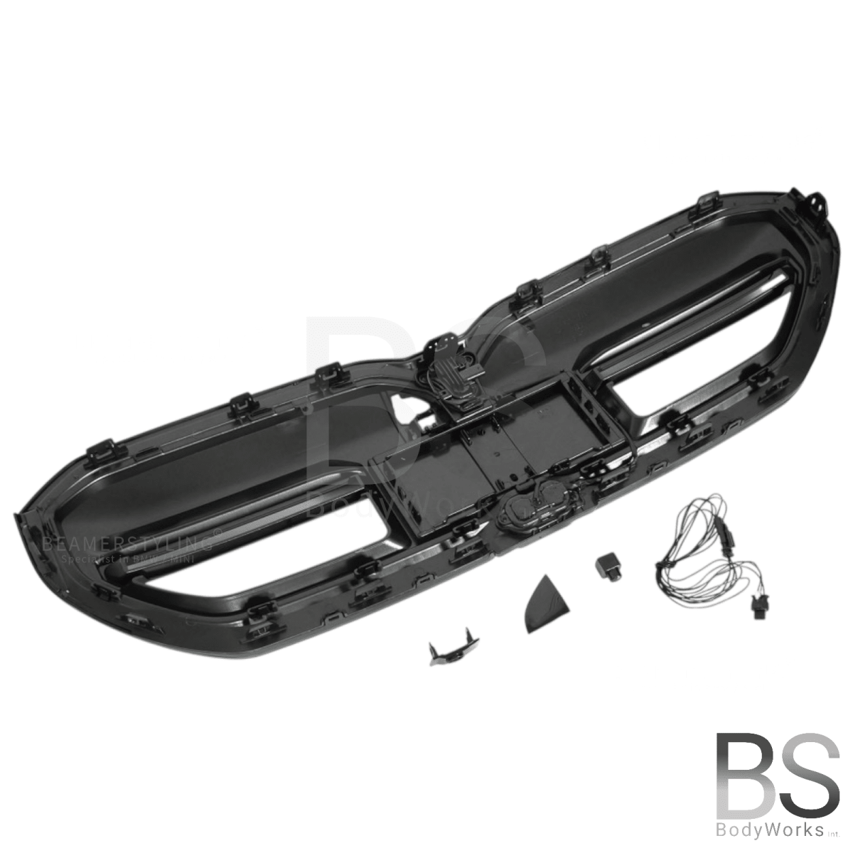 Nieren - BMW G60 / G61 - LED - M5 look - Hoogglans zwart - Compleet | 2023+ - Beamerstyling.nl