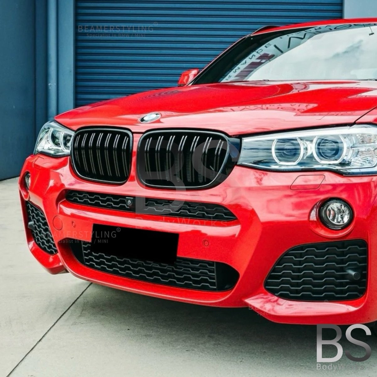 Nieren - BMW X4 F26 / X3 F25LCI - M Look - Hoogglans Zwart | 2014 - 2018 - Beamerstyling.nl