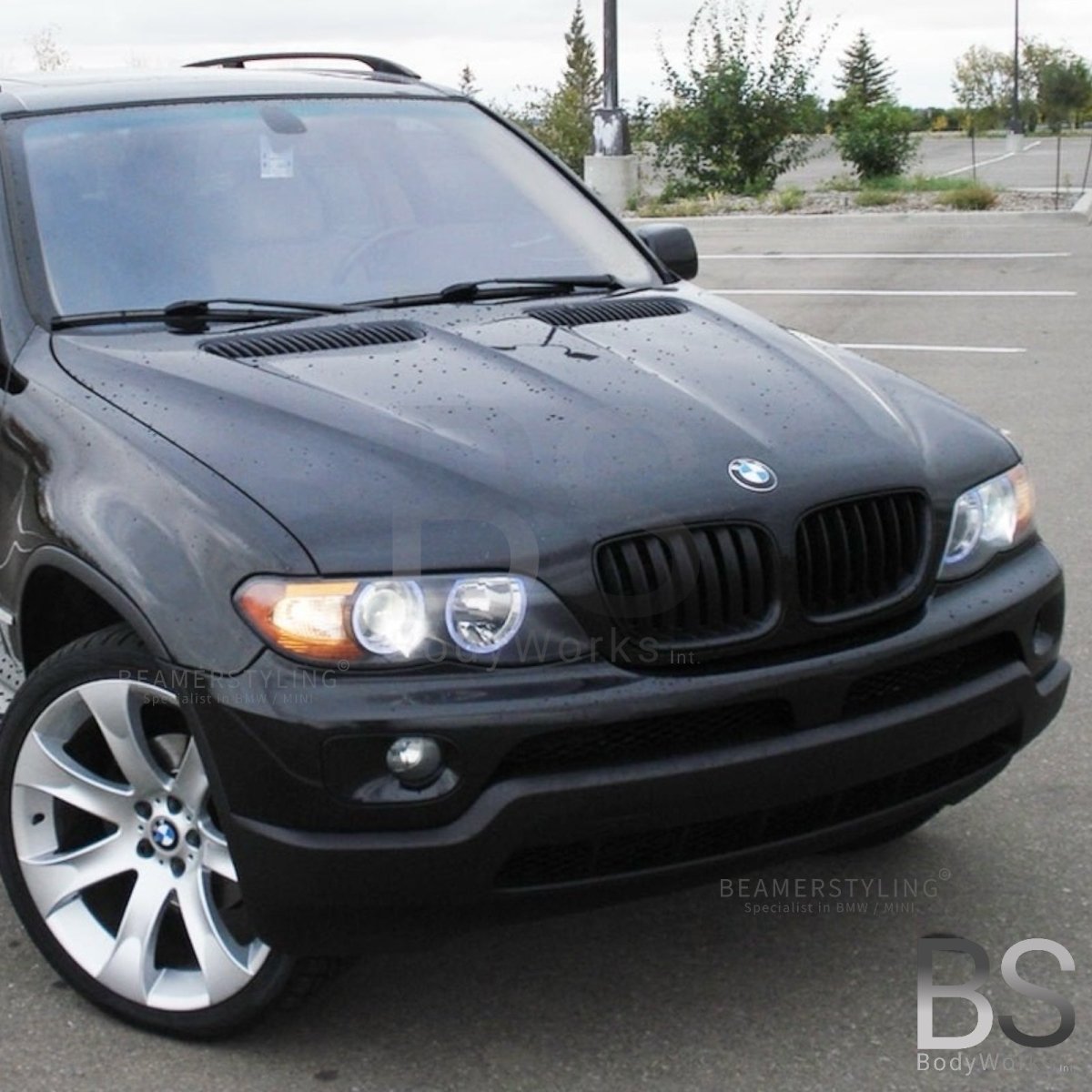Nieren - BMW X5 E53 - Mp Look - Mat Zwart | 12/2003 - 2006 - Beamerstyling.nl