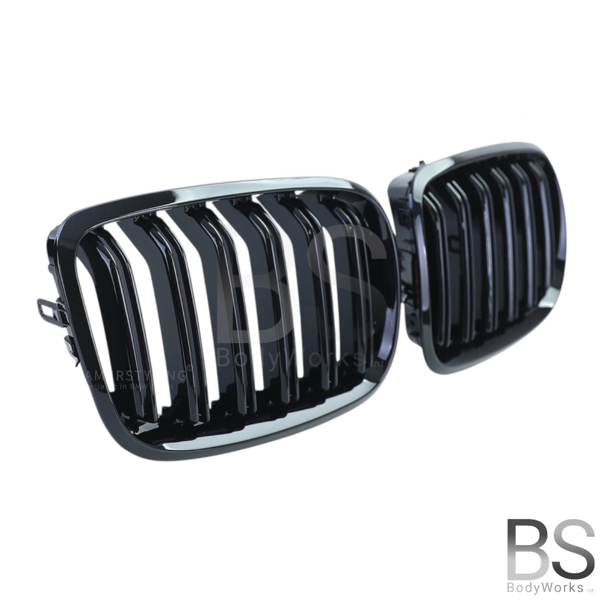 Nieren - BMW X5 E70 / X6 E71 - M Look - Hoogglans Zwart | 2006 - 2014 - Beamerstyling.nl