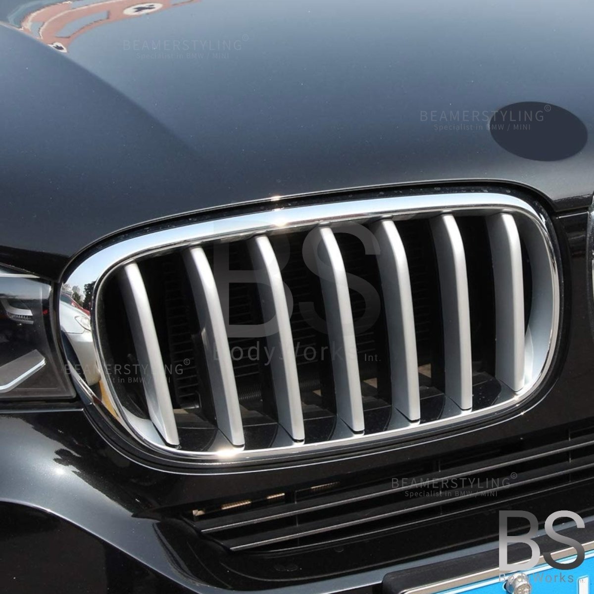Nieren - BMW X5 F15 / F85 / X6 F16 / F86 - Chroom / Graphite | 2014 - 2019 - Beamerstyling.nl