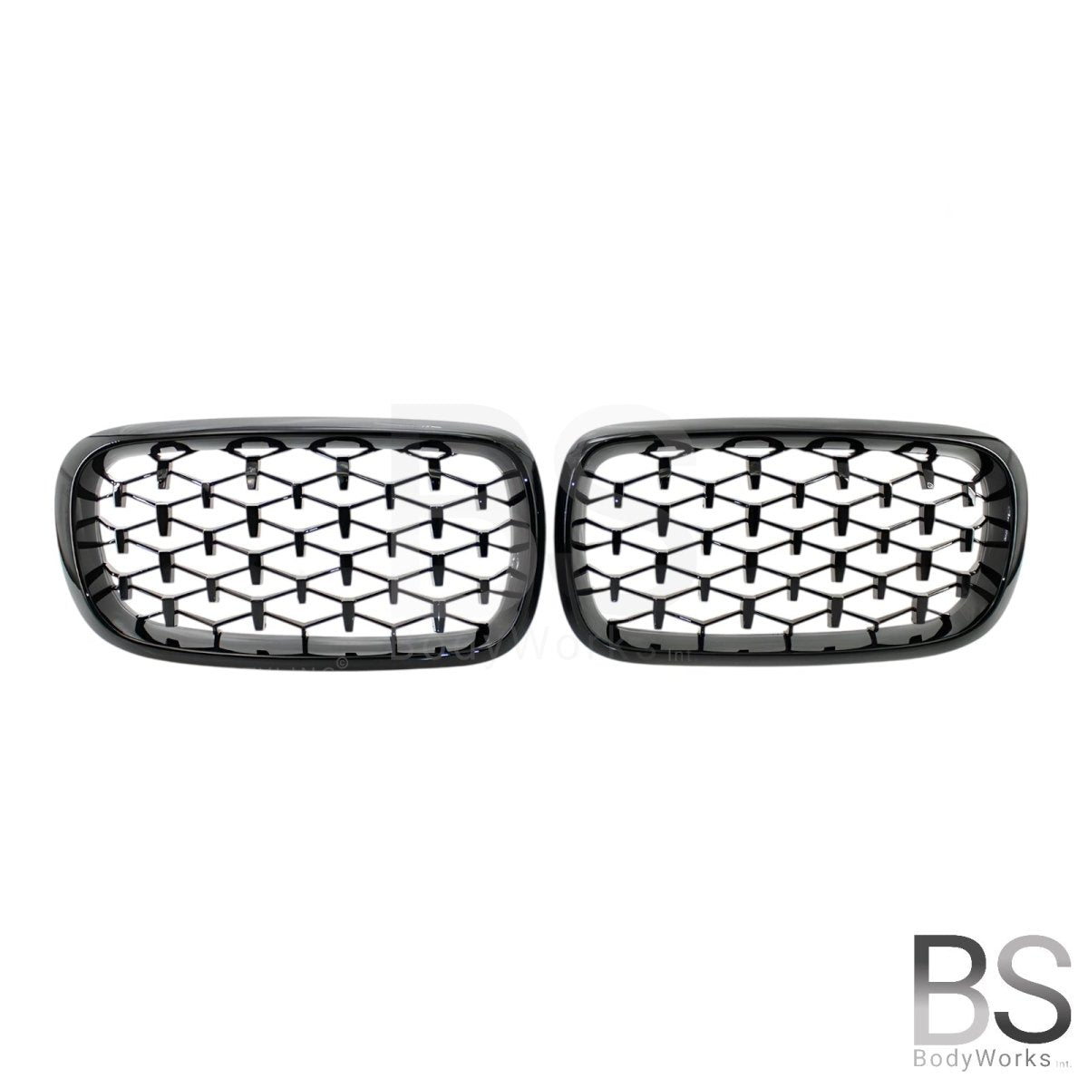 Nieren - BMW X5 F15 / F85 / X6 F16 / F86 - Diamond - Hoogglans Zwart | 2014 - 2019 - Beamerstyling.nl