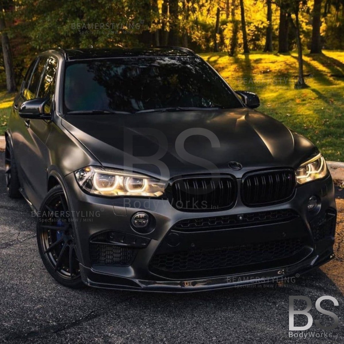 Nieren - BMW X5 F15 / F85 / X6 F16 / F86 - M Look - Hoogglans Zwart | 2014 - 2019 - Beamerstyling.nl